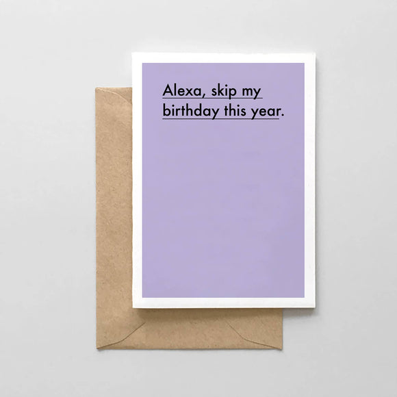 Spaghetti & Meatballs - Alexa Skip My Birthday This Year Card