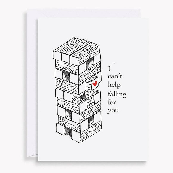 Paper Source Wholesale - Falling for You Valentine's Card