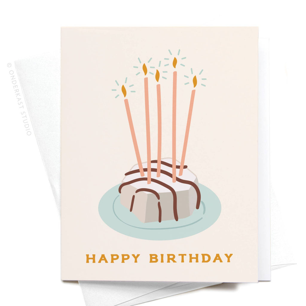 Onderkast Studio - Happy Birthday Zebra Cake Greeting Card