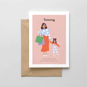 Spaghetti & Meatballs - Twinning - Mother's Day Card