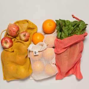 Now Designs by Danica - Le Marche Coral Mesh Produce Bags Set of 3