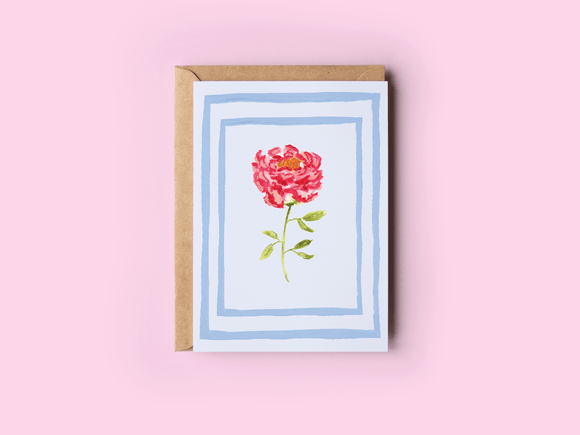 The Shelley Society - Precious Peony Greeting Card