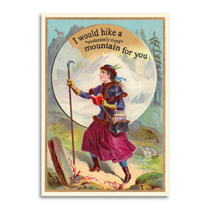 Bad Betty Greeting Co. - Sarcastic Relationship Hiking Mountain Card
