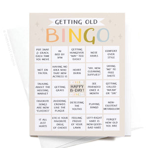 Onderkast Studio - Getting Old Bingo Greeting Card