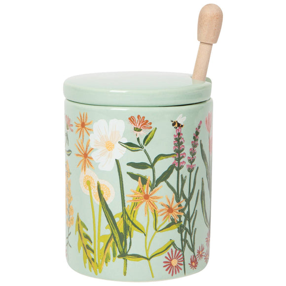Now Designs by Danica - Bees & Blooms Honey Pot