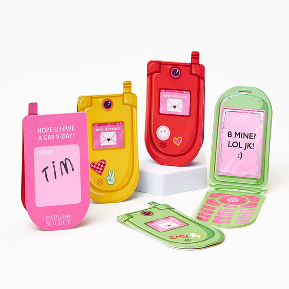 Paper Source Wholesale - Flip Phone Valentine's Cards