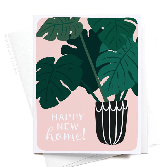 Onderkast Studio - Happy New Home! House Plant Greeting Card