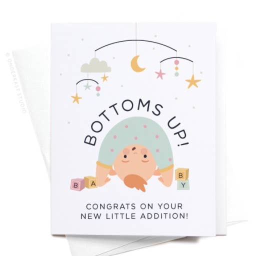 Onderkast Studio - Bottoms Up Baby Greeting Card