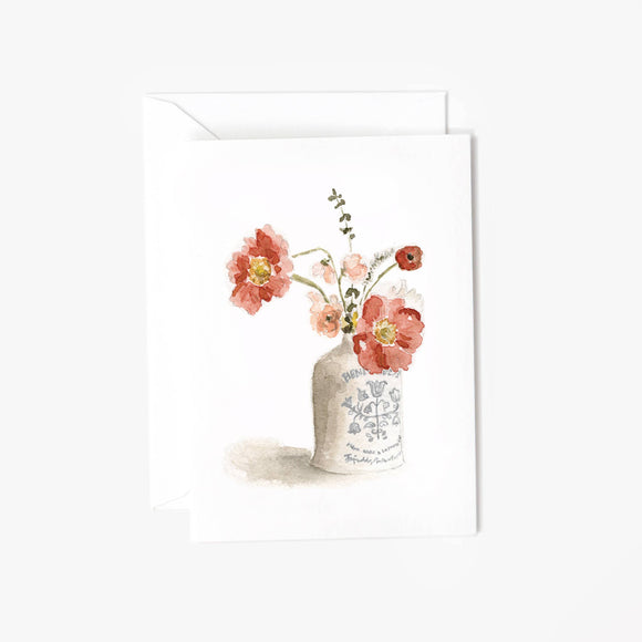 emily lex studio - Vintage bouquet mini notecard