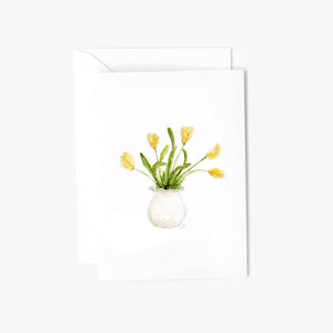 emily lex studio - Yellow tulips mini notecard