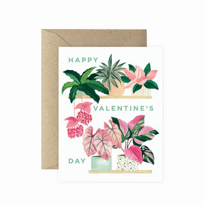Paper Anchor Co. - Valentine's Plant Shelf Greeting Card | Love & Friendship